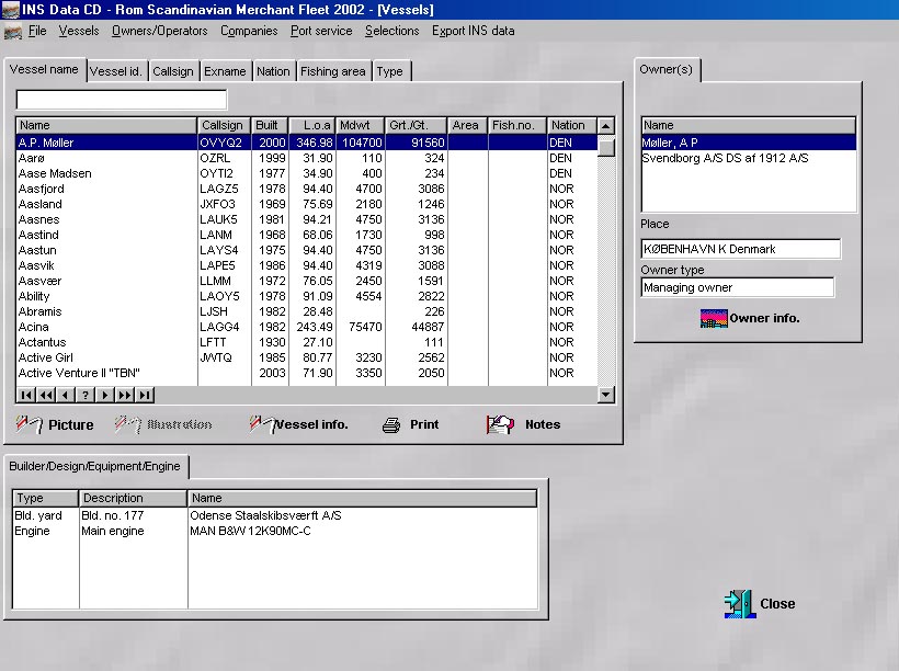 Ins Data Shipping Publications AS INS data CD-rom
